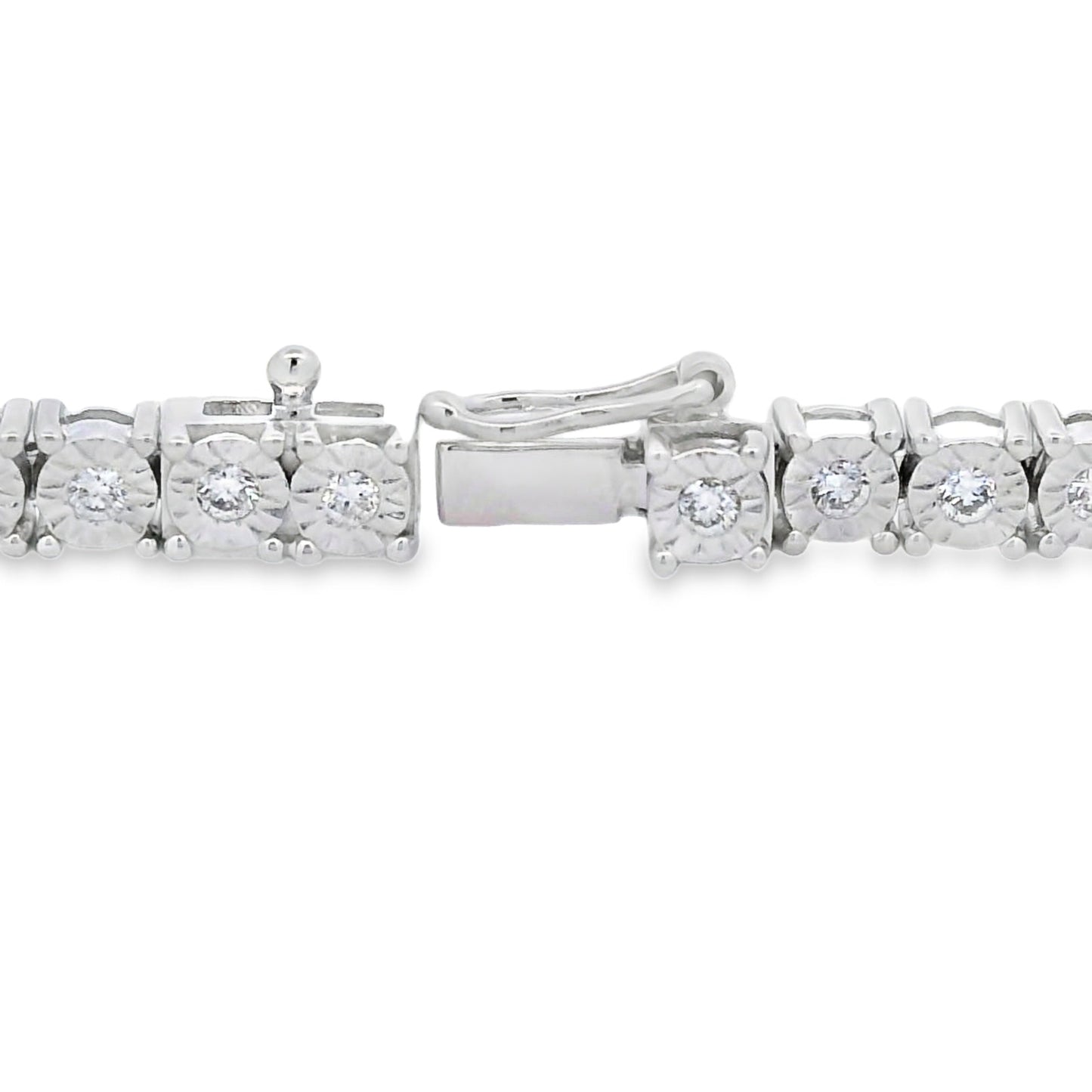 Lab Grown Diamond Tennis Bracelet Sterling Silver