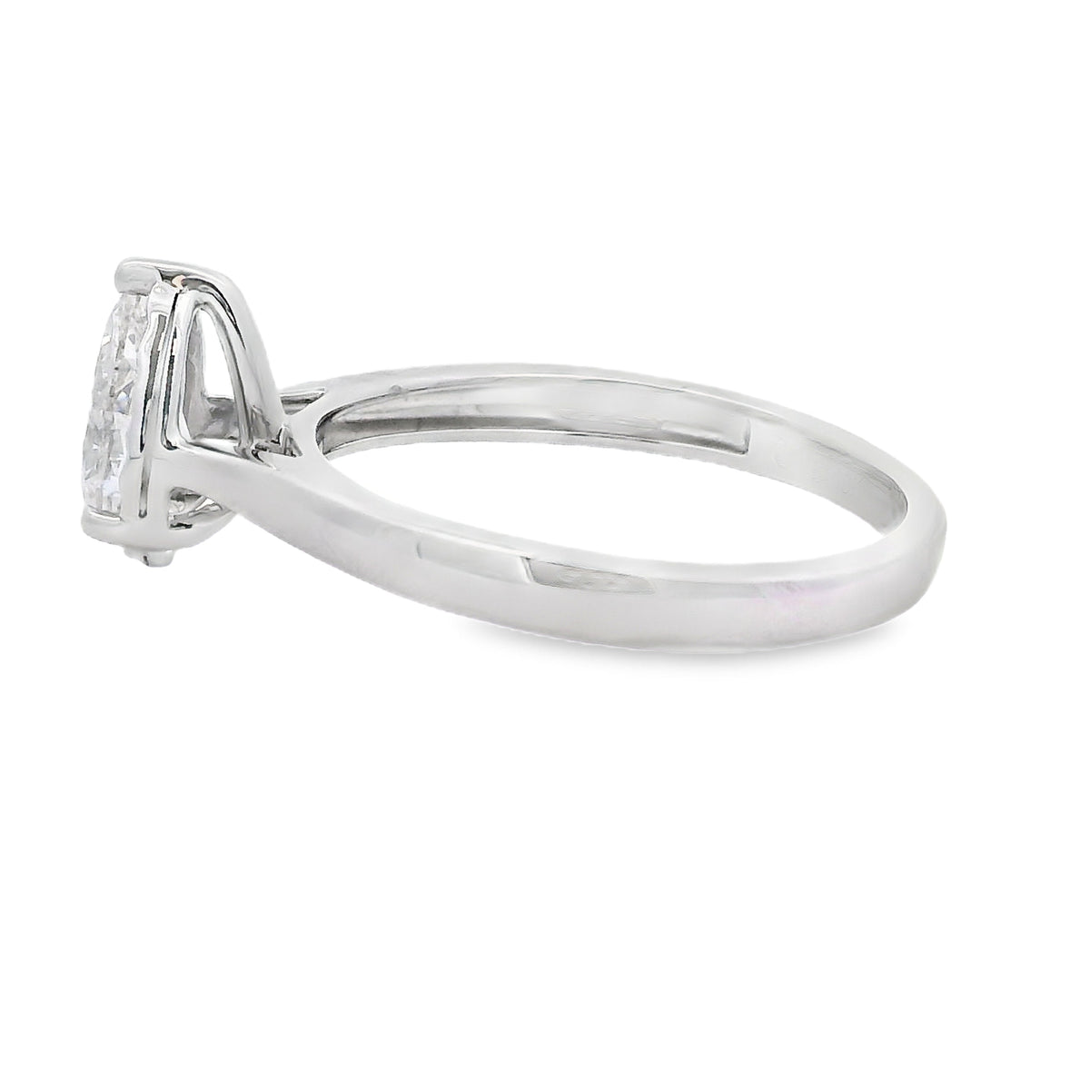 Genuine .75ct Lab Grown Diamond 10KT White Gold