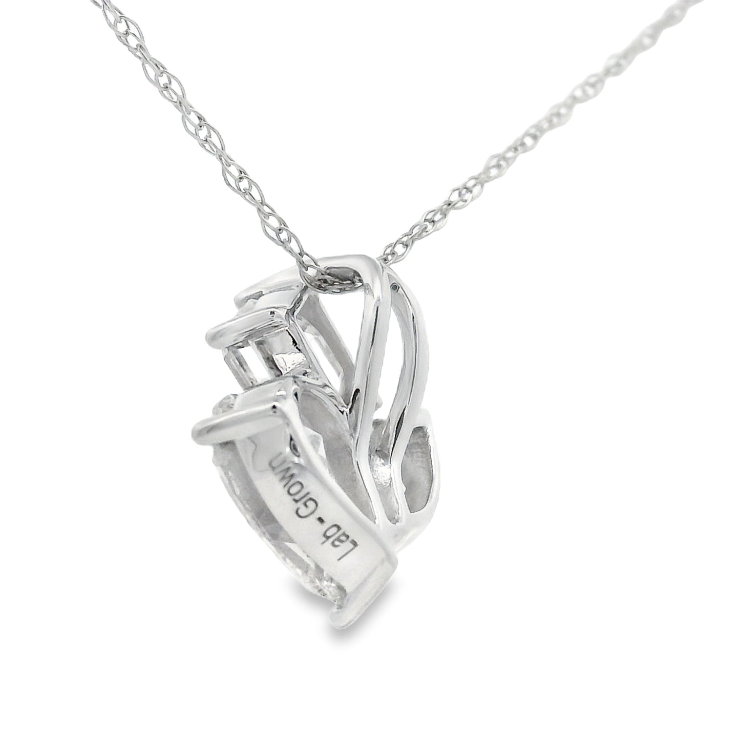 Lab Grown Diamond Fashion Pendants 14KT White Gold