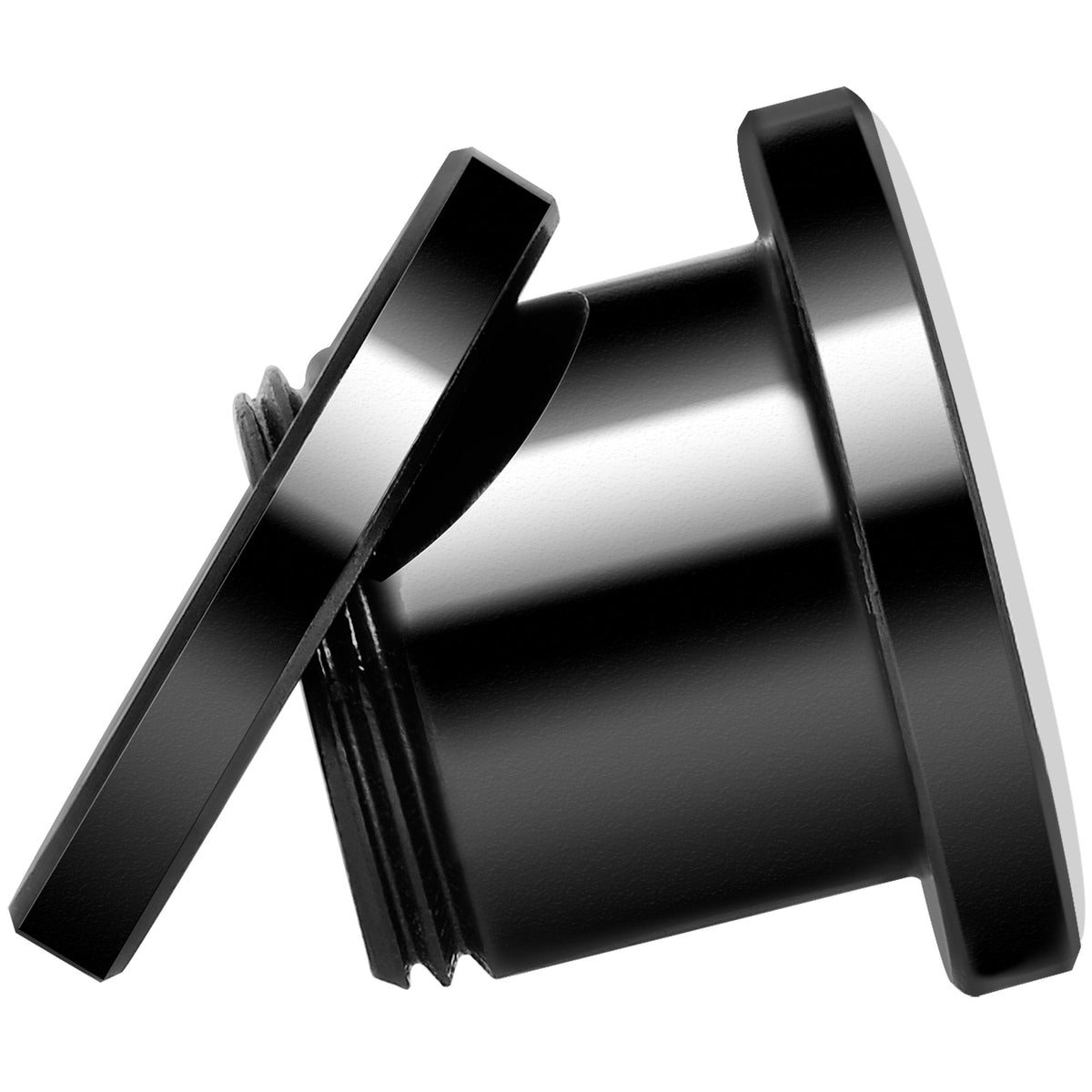 Full Color Tiger Eyes Black Anodized Screw Fit Plug Set 00G