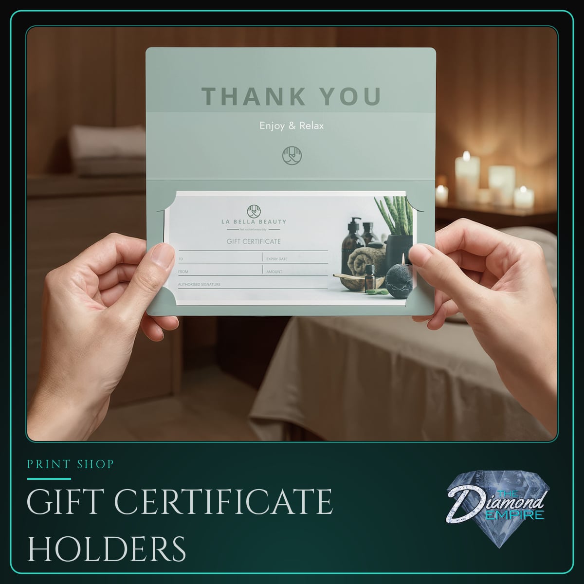 Gift Certificate Holders