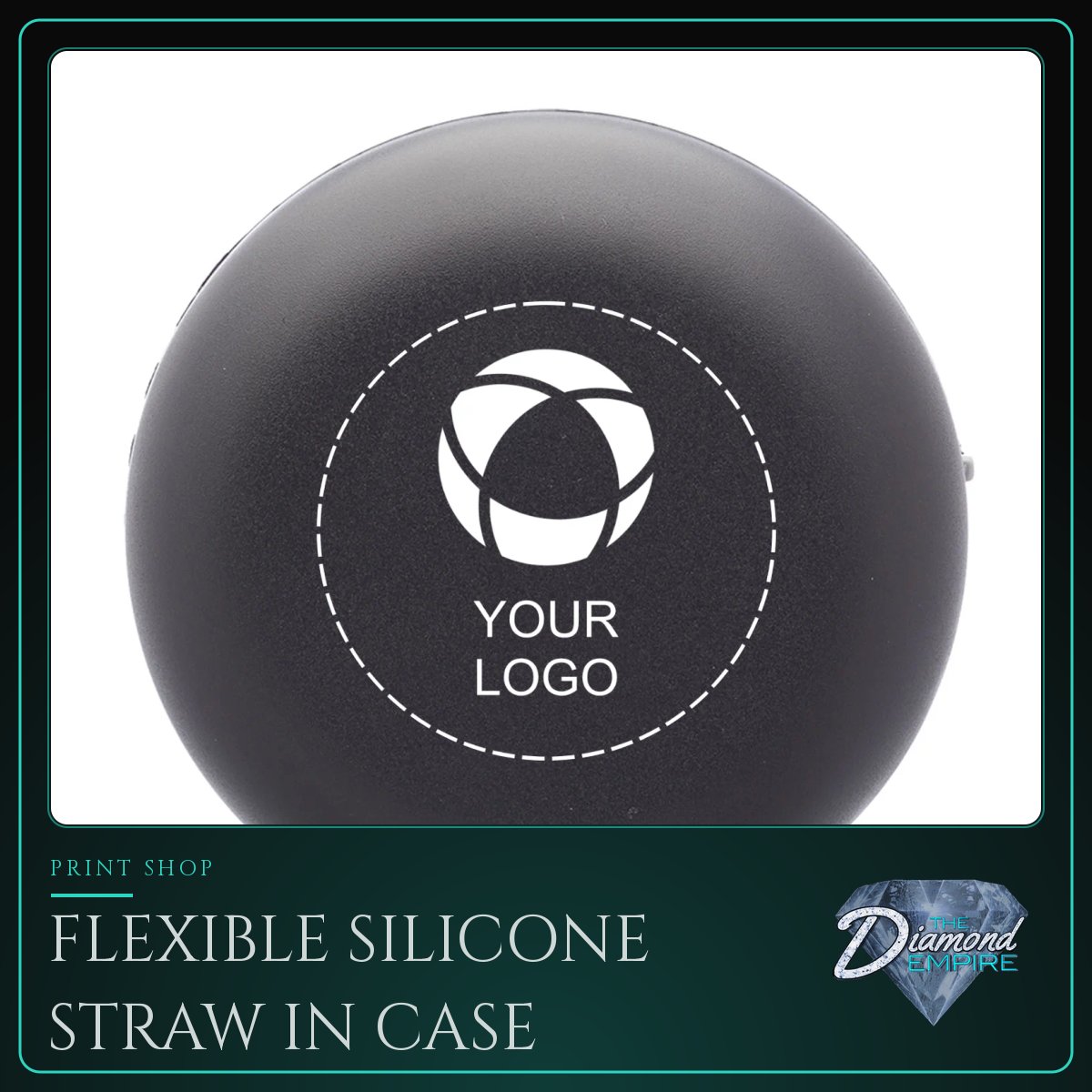Flexible Silicone Straw In Case