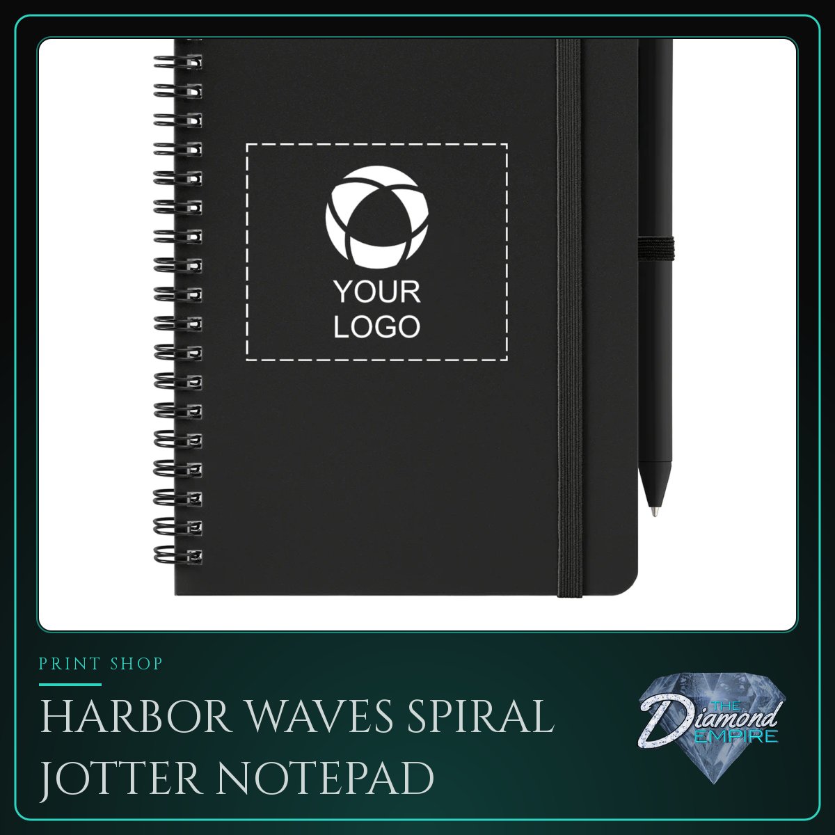 Harbor Waves Spiral Jotter Notepad – A5