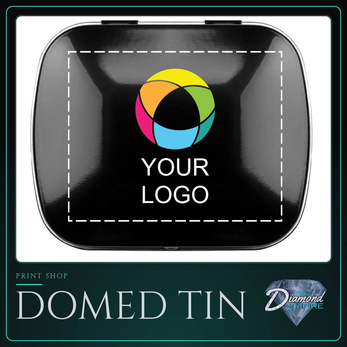 Domed Tin with Bone Shaped Mints