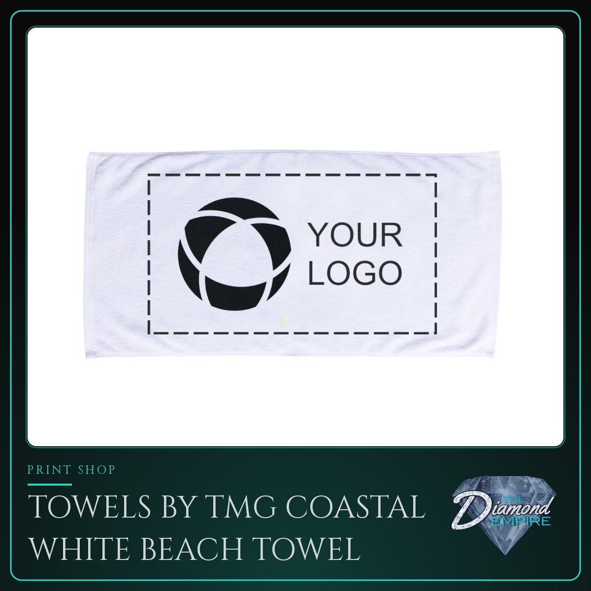 Towels by TMG Coastal White Beach Towel