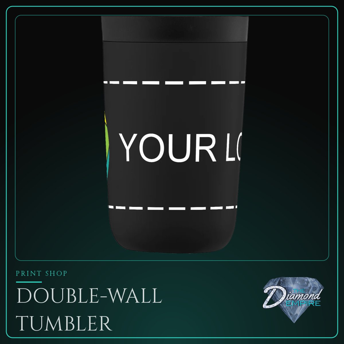 Double-Wall Tumbler with Digital Inkjet – 14 oz.