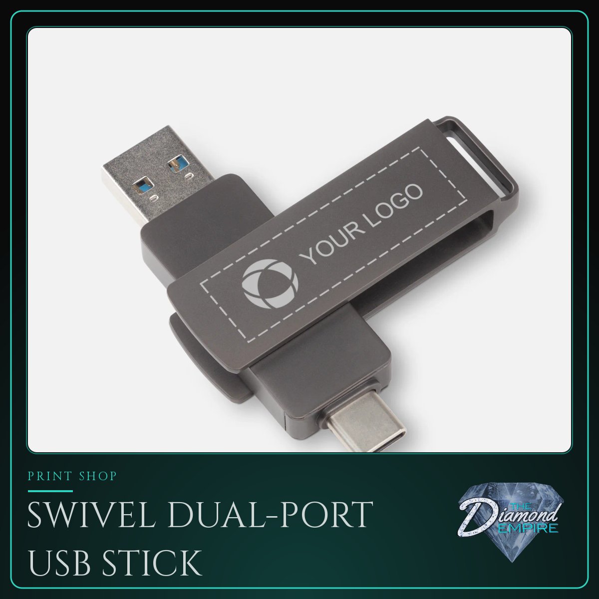 Swivel Dual-Port USB Stick – 32 GB