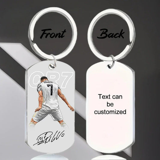 Personalized Keychains for Women Customized Key Chains Men Engraved Name Inspirational Stainless Steel Dog Tag