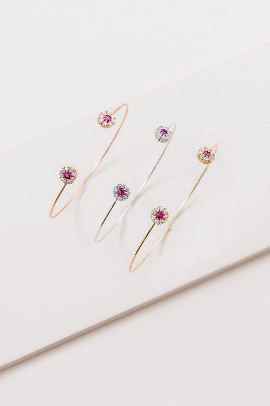 Pink Floral Cuff