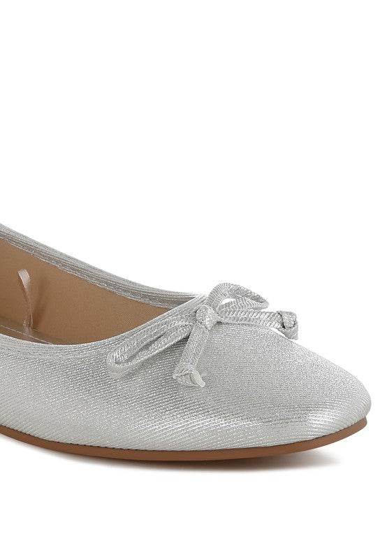 Agshin Metallic Ballet Flats