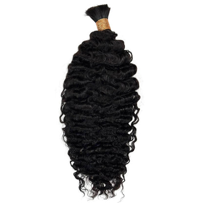Burmese Curly Bulk Human Hair Extensions