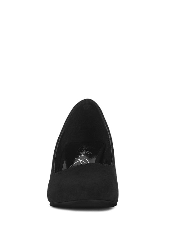 Malai Block Heel Pumps