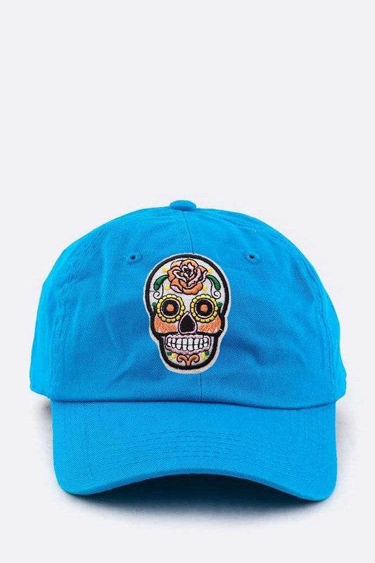 Sugar Skull Patch Cotton Cap