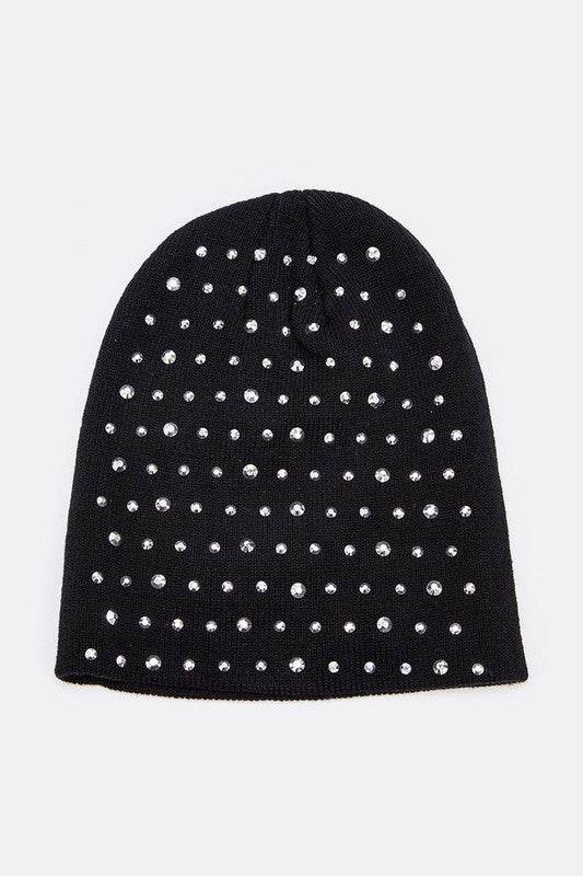 Rhinestone Studs Iconic Beanie