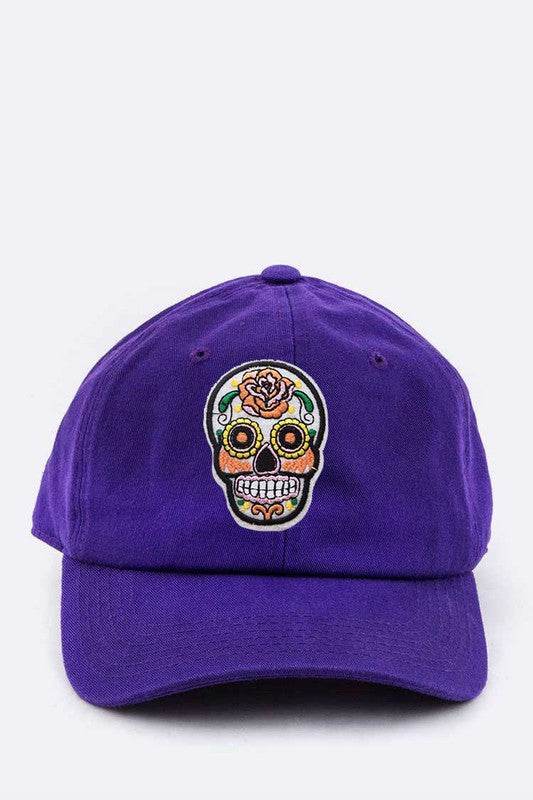 Sugar Skull Patch Cotton Cap