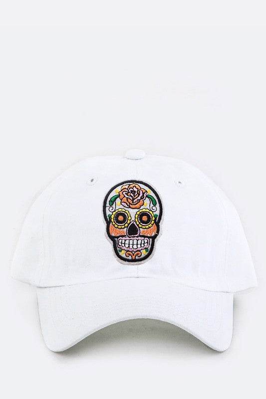Sugar Skull Patch Cotton Cap
