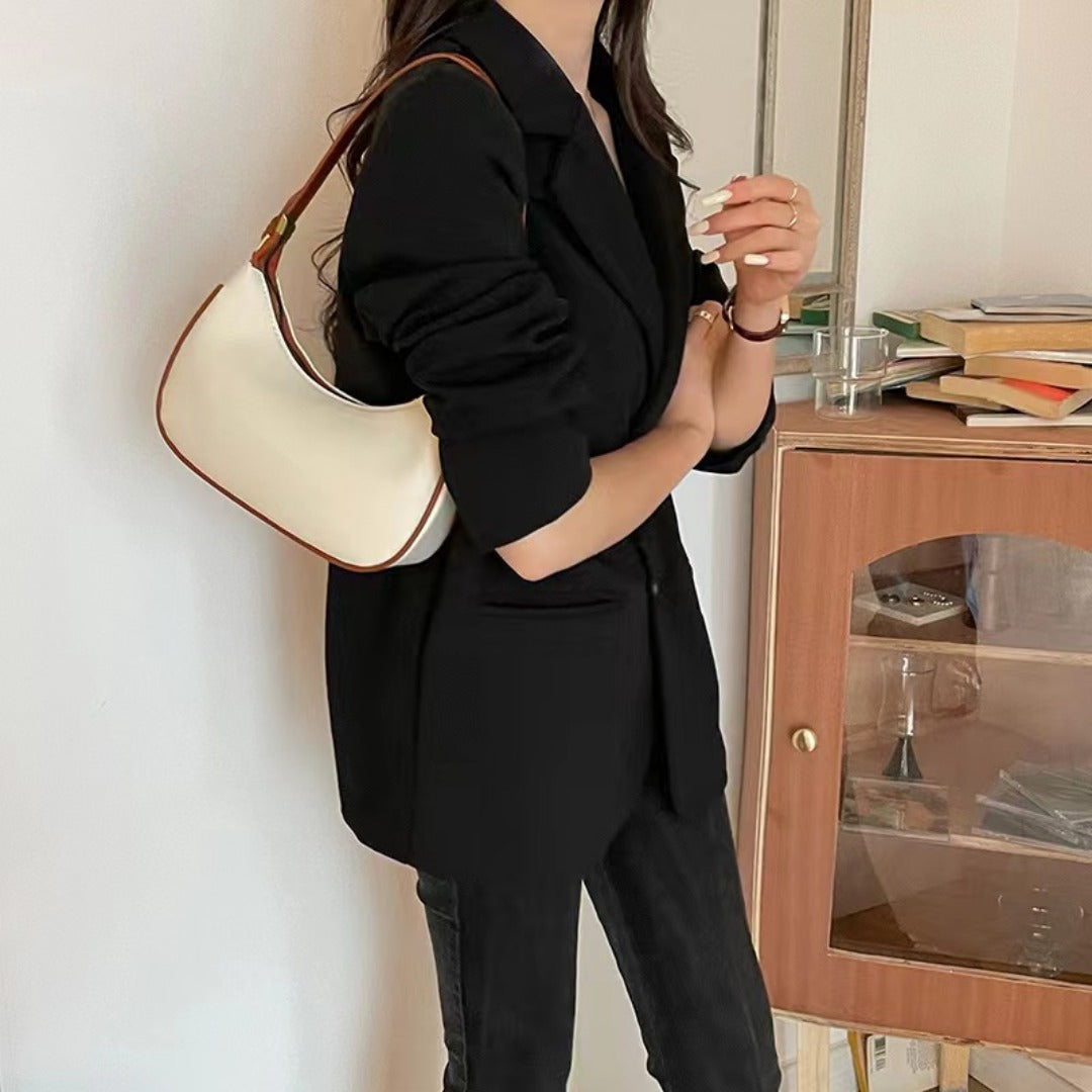 Elegant Small Shoulder Purse – Stylish Underarm Bag & Half Moon Bag for Women, Perfect Autumn Hobo Shoulder Handbag