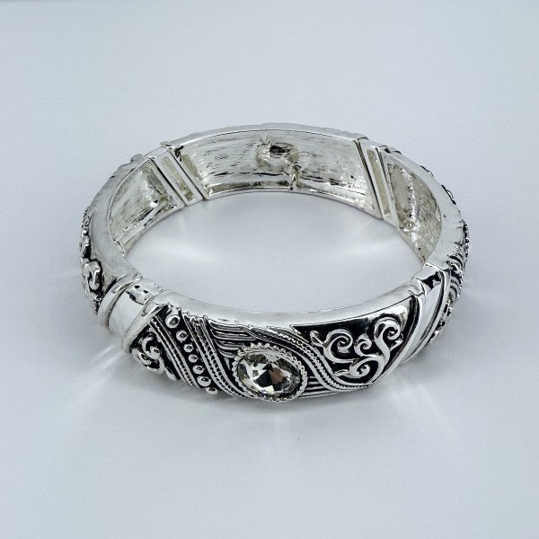 Designer inspired Filigree Stretchable with Glass