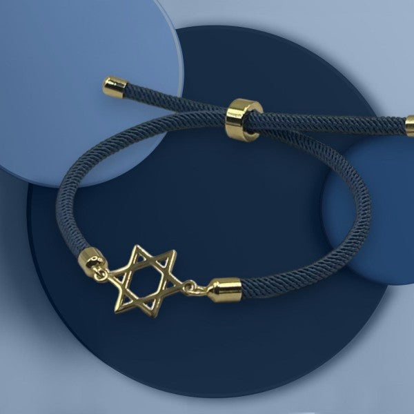 Star of David Cord Bracelet