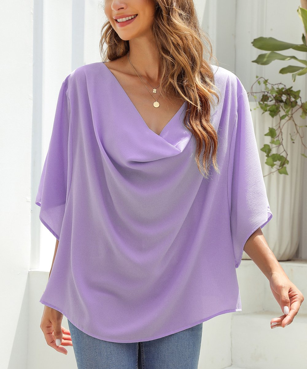 Summer Women Half Sleeve Solid Color Loose Fitting Plus Size Shirt Top Women