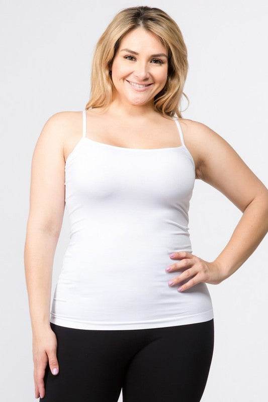 Seamless Long Spaghetti Strap Long Camisole Top