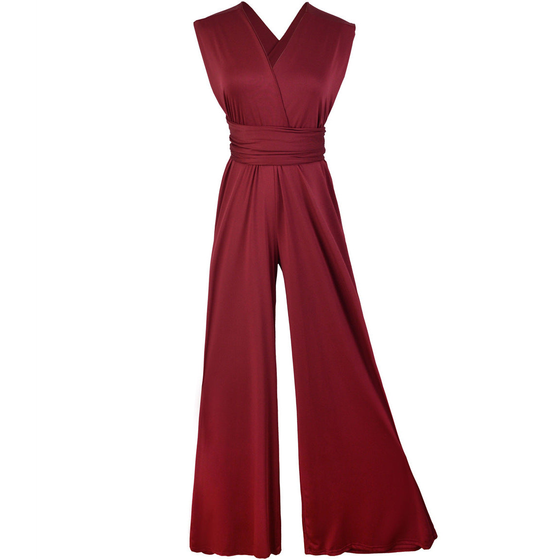 Multiple Wear Multi Rope Cross Office Sexy Bandage Jumpsuit Woman