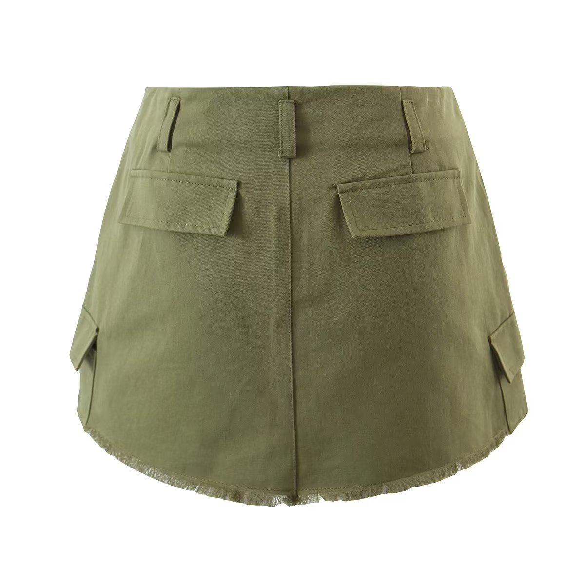 Niche Retro Sexy Anti Exposure Slim Fit Sexy Sheath Skirt Women High Waist Work Clothes Frayed Skirt
