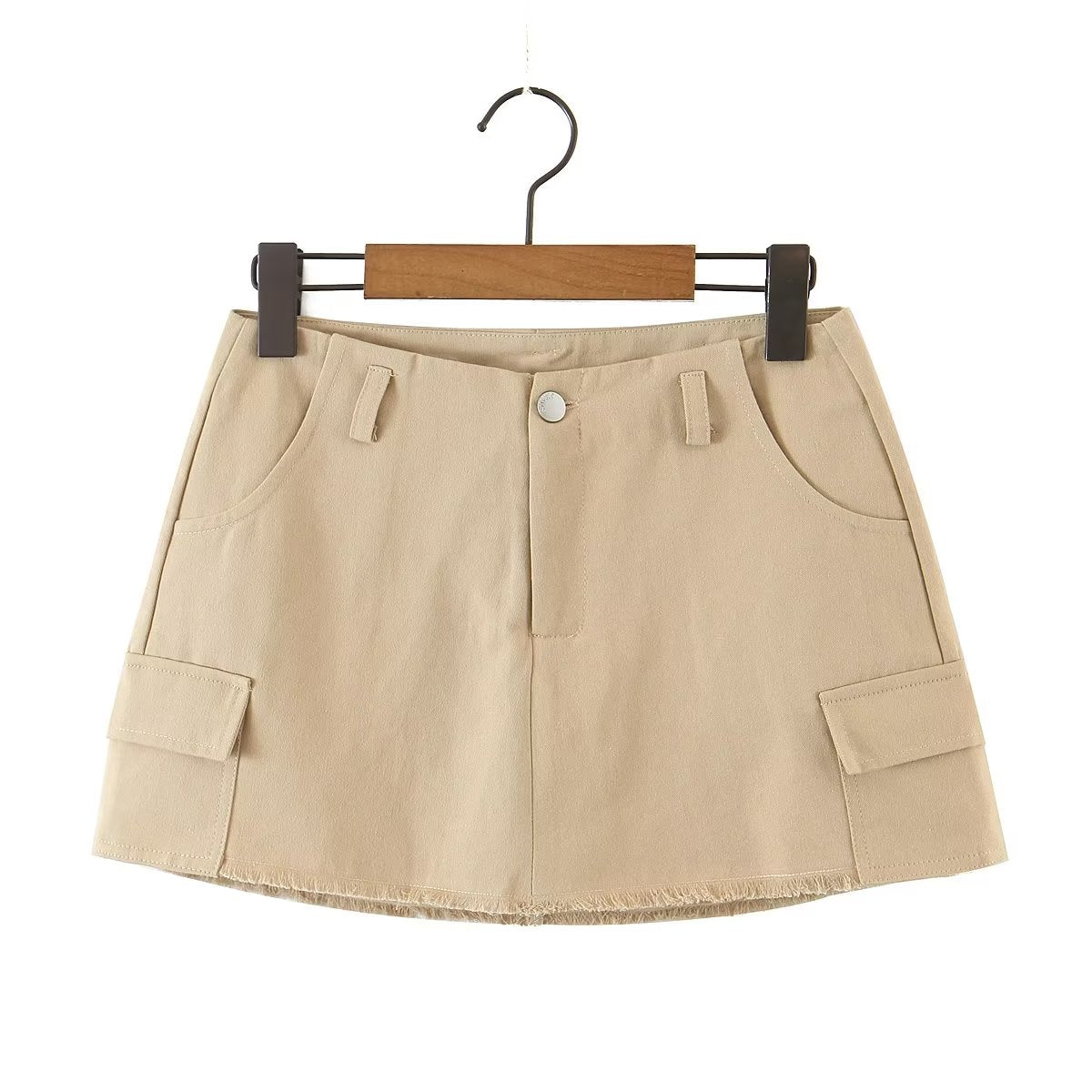 Niche Retro Sexy Anti Exposure Slim Fit Sexy Sheath Skirt Women High Waist Work Clothes Frayed Skirt