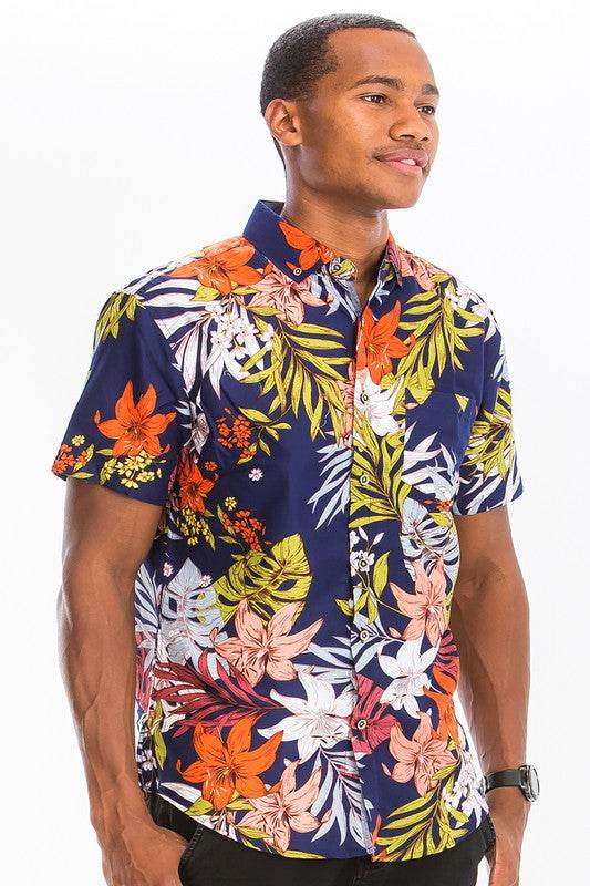 HAWAIIAN BUTTON DOWN SHIRT