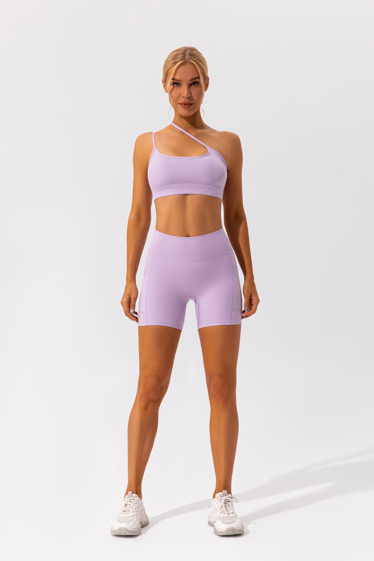 Nude Feel Yoga Clothes Women Hip Lift Quick Drying Breathable Tight Running Exercise Shorts Fitness Suit
