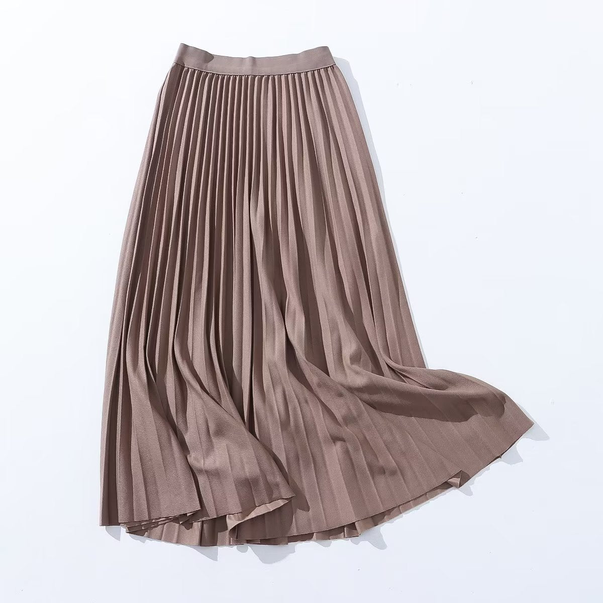 Autumn Winter Skirt Fashionable Stylish Women Skirt High Waist Stitching A line Skirt