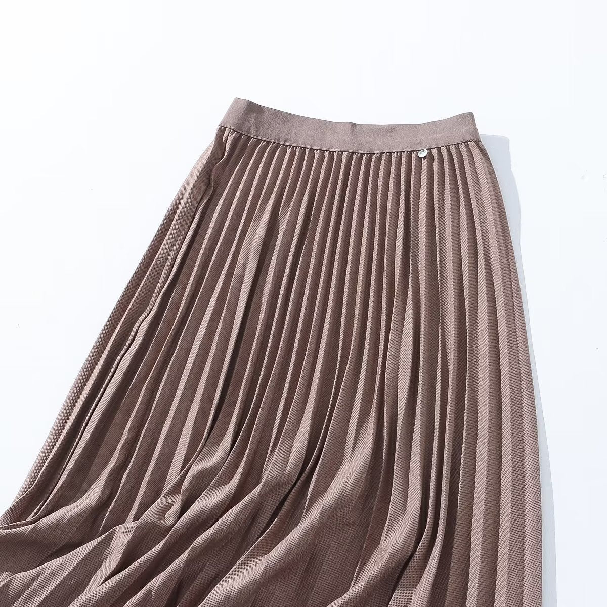 Autumn Winter Skirt Fashionable Stylish Women Skirt High Waist Stitching A line Skirt
