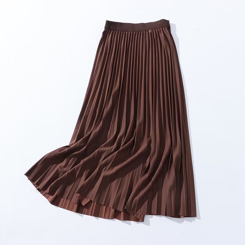 Autumn Winter Skirt Fashionable Stylish Women Skirt High Waist Stitching A line Skirt