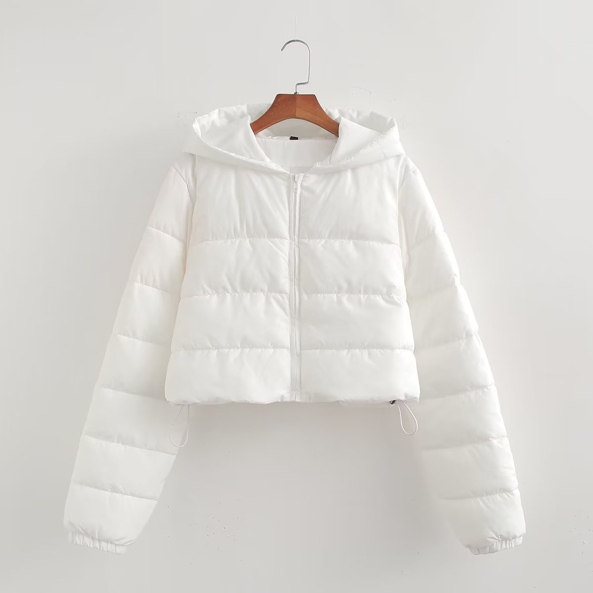 Autumn Women Clothing Urban Casual Short Hooded Cotton Coat Jacket Women