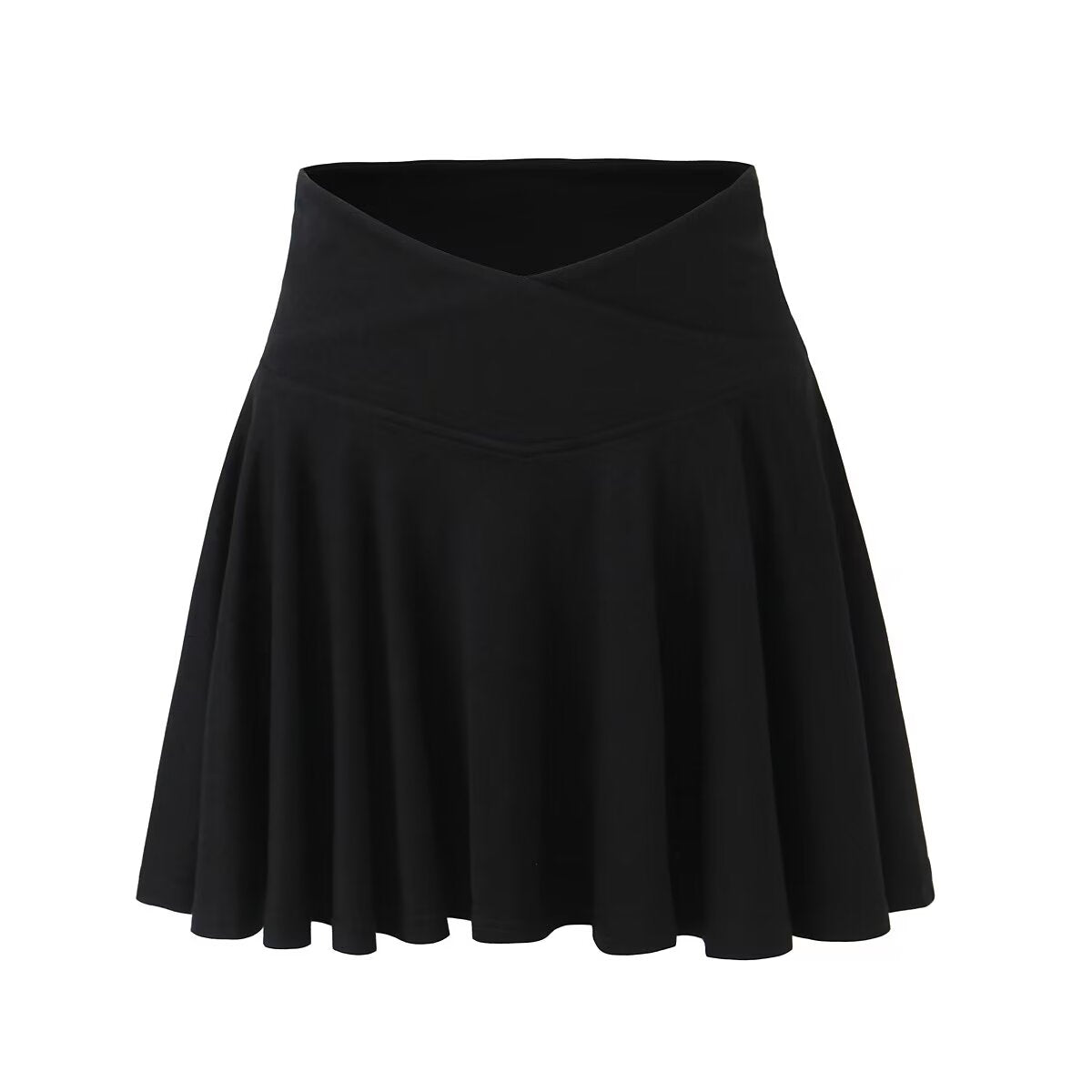 Autumn Sexy Sports Sexy Cross V Shaped High Waist Anti Exposure Skirt