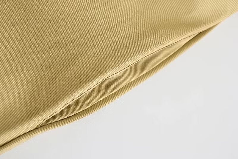 Fall Women Clothing Three Color Casual Pocket Umbrella Skirt