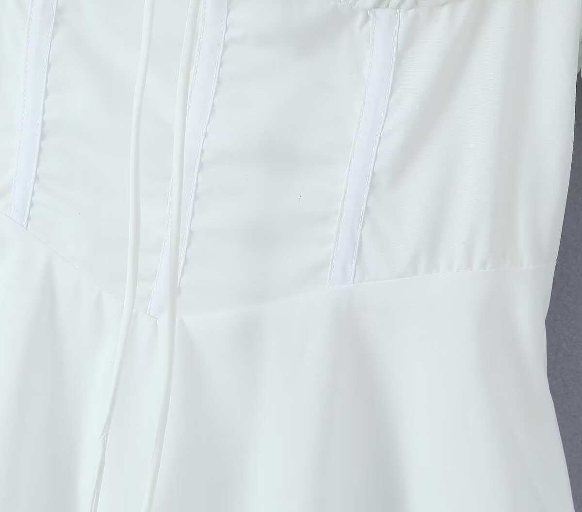 Spring Women Clothing Back Strap Waist Shaping Dress Short