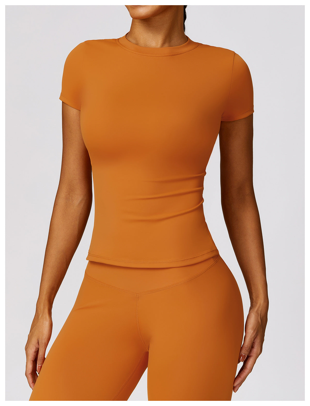 Sollinarry Spring T Shirt Quick Drying Yoga Clothes Short Sleeve Workout Top Blouse Outdoor Running Sports Short Sleeve Women