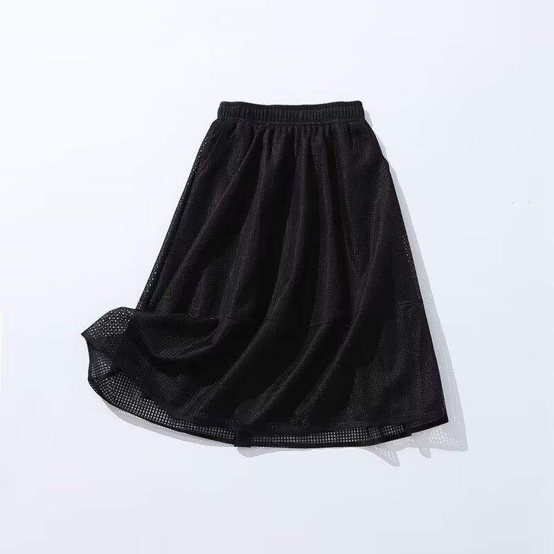 Young Casual French Skirt Autumn High Waist Slimming A line Skirt Wild Mid Skirt Women