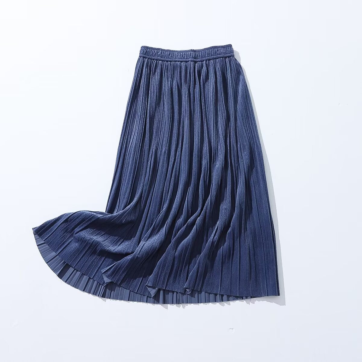 Office Velvet Texture Slim Skirt Fall High Waist Midi Skirt Fall Elegant A line Skirt Women