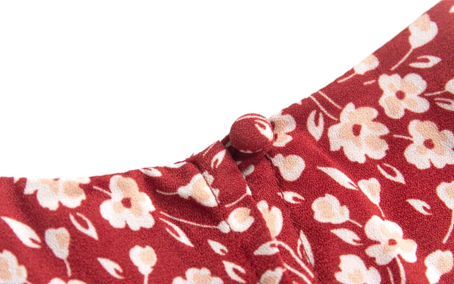 French Holiday Red Bottom Floral Round Neck Tight Waist Split Dress Summer Sexy Backless Midi Dress