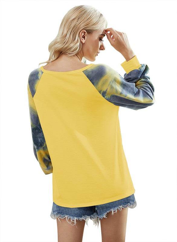 Round Neck Long Sleeve Loose Top