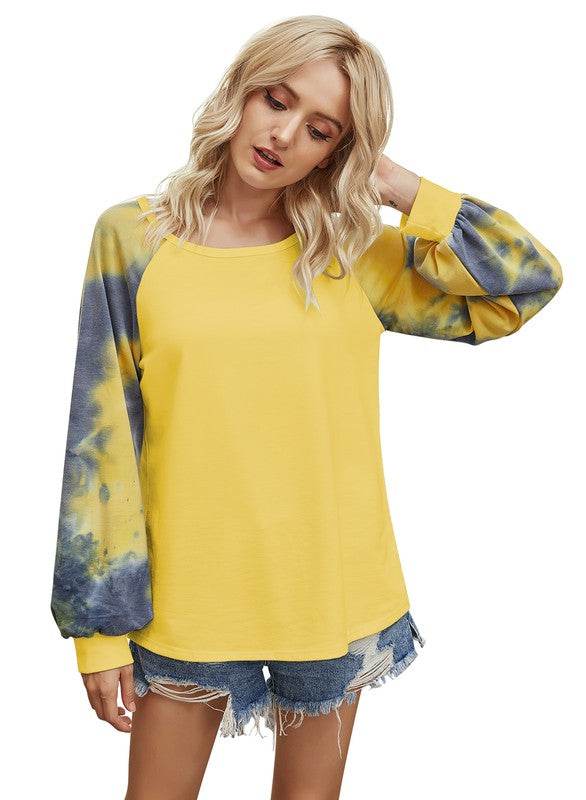 Round Neck Long Sleeve Loose Top