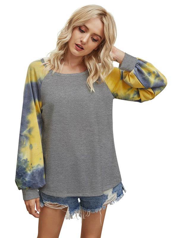 Round Neck Long Sleeve Loose Top