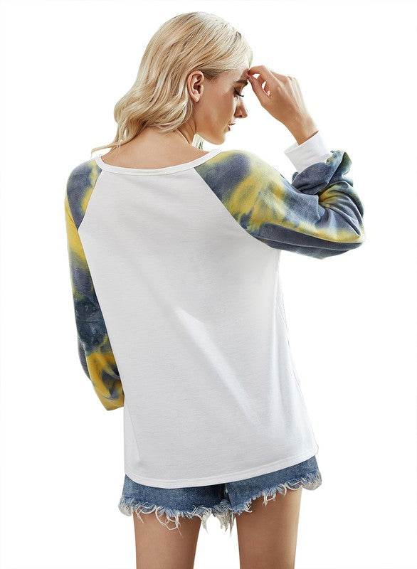 Round Neck Long Sleeve Loose Top
