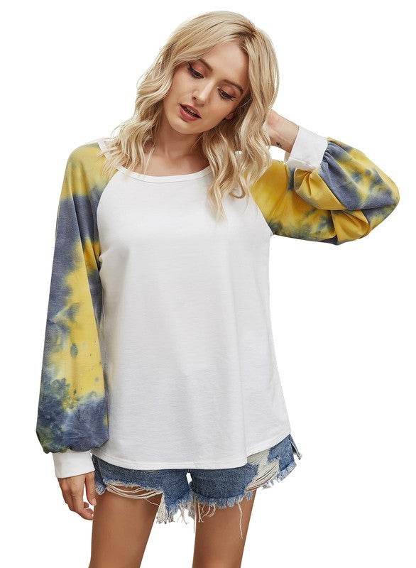 Round Neck Long Sleeve Loose Top