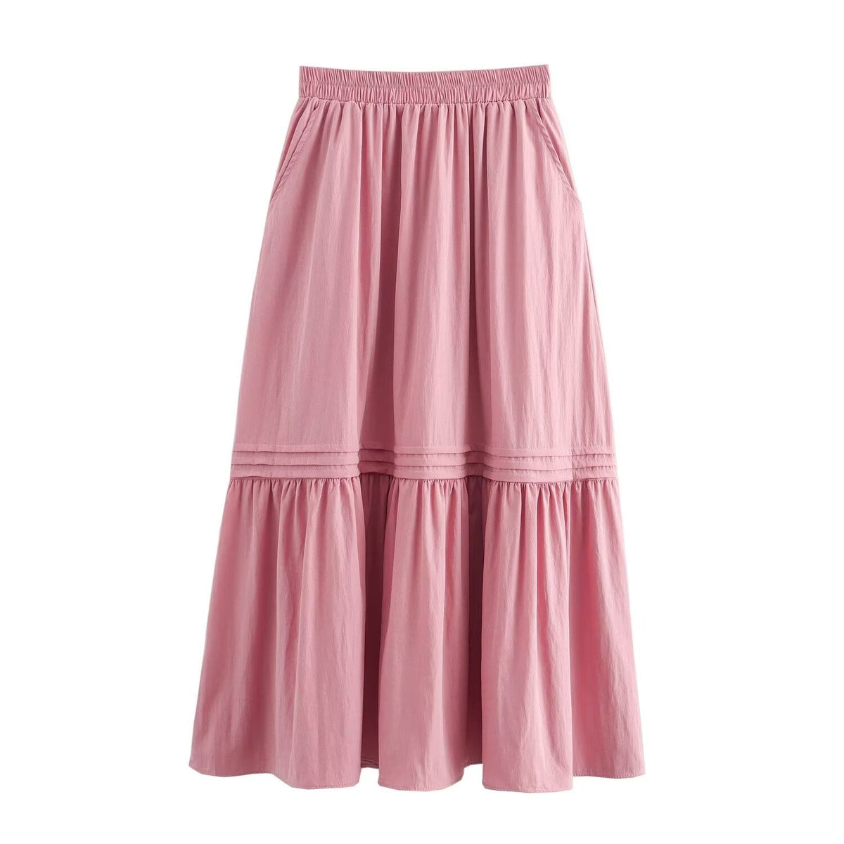Summer Women Clothing French Gentle Summer Loose Strip Skirt