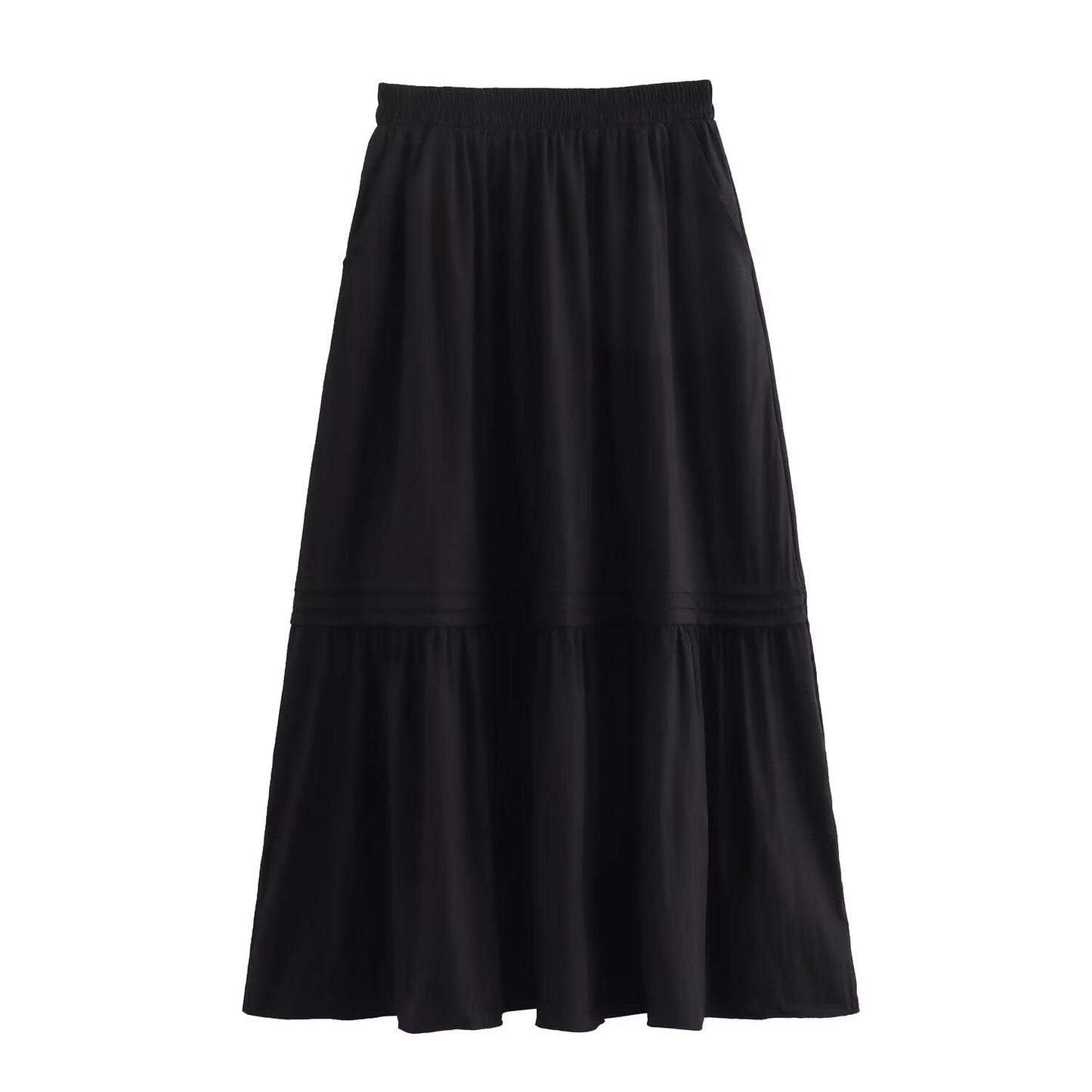 Summer Women Clothing French Gentle Summer Loose Strip Skirt