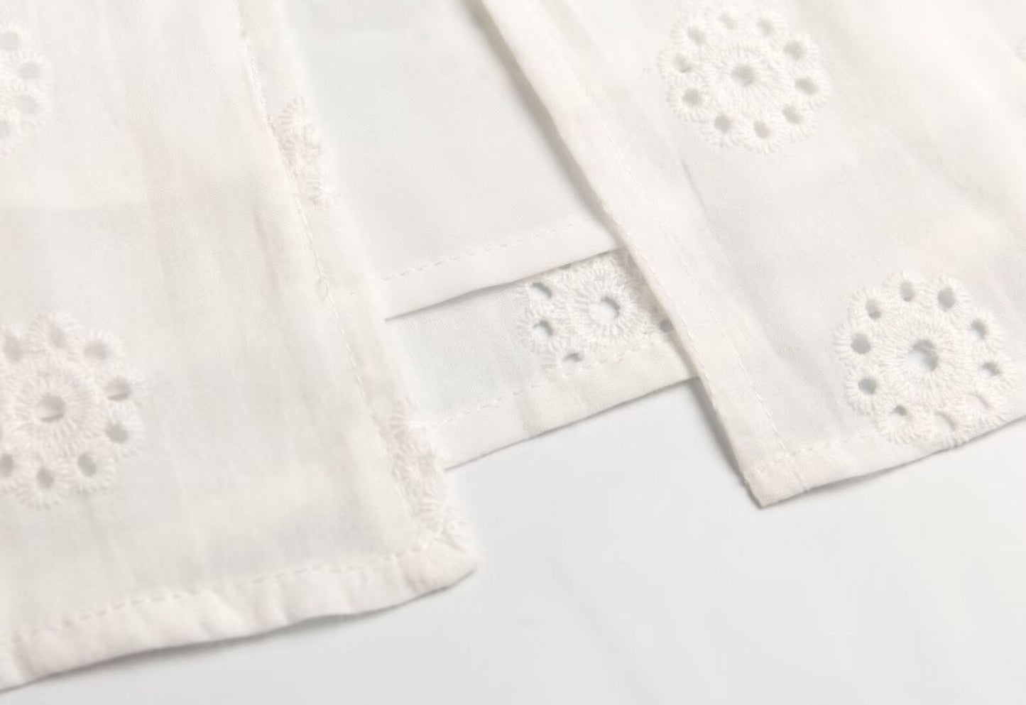 Summer High Grade Embroidered Dress Women Elegant Tied Waist Trimming Short Sleeved Long Dress