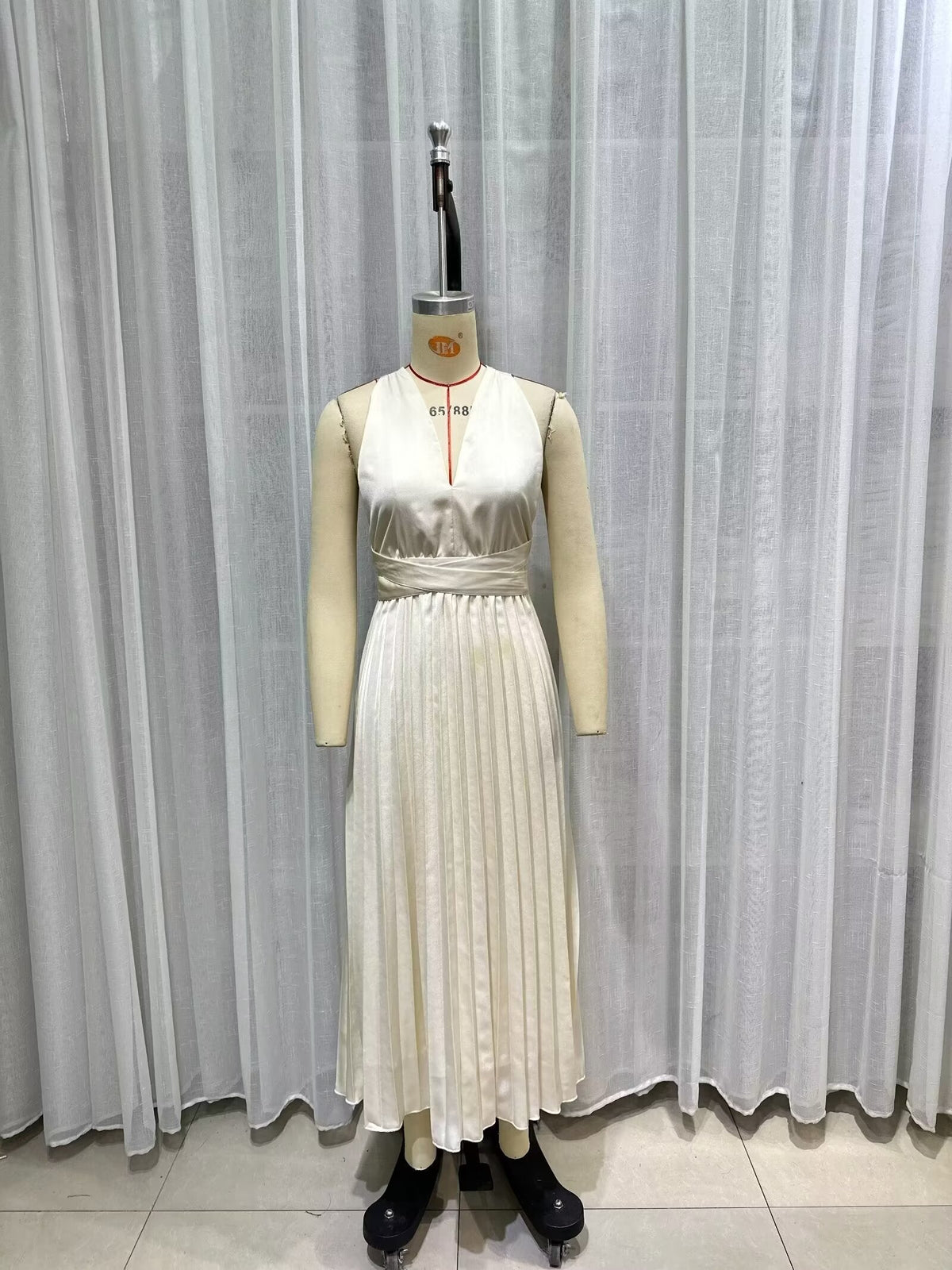 Summer Dress Sexy Back Hollow Out Cutout Cross Strap Design Dress